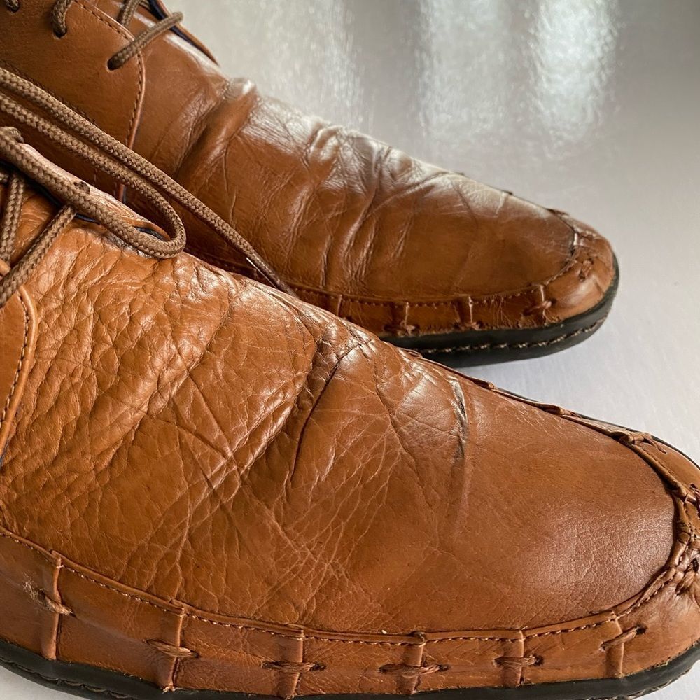 ROBERT WAYNE Men’s Leather Derbys Shirt Size 10.5